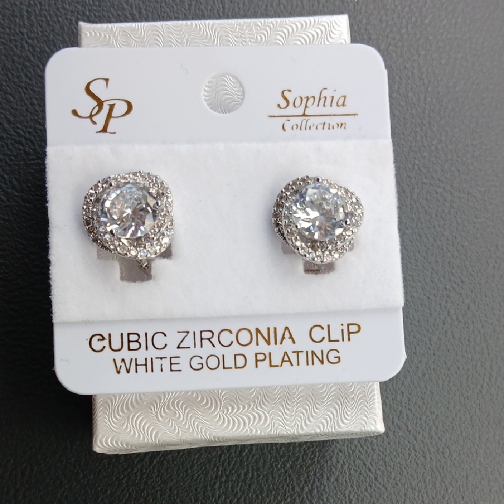 Silver Cubic Zirconia Earrings